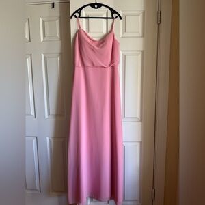Revelry, Skye, chiffon bridesmaid dress, rosette color, size 8